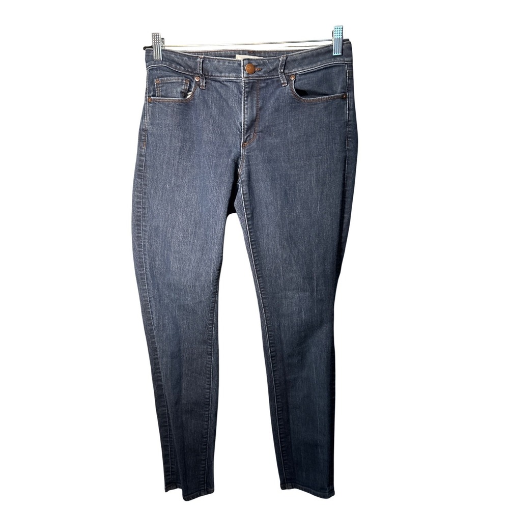 LOFT Curvy Skinny Jeans Womens 8 29 Dark Wash Blue Denim Pants